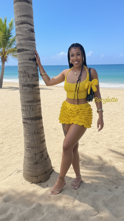 Golden Yellow Ruffle Dress